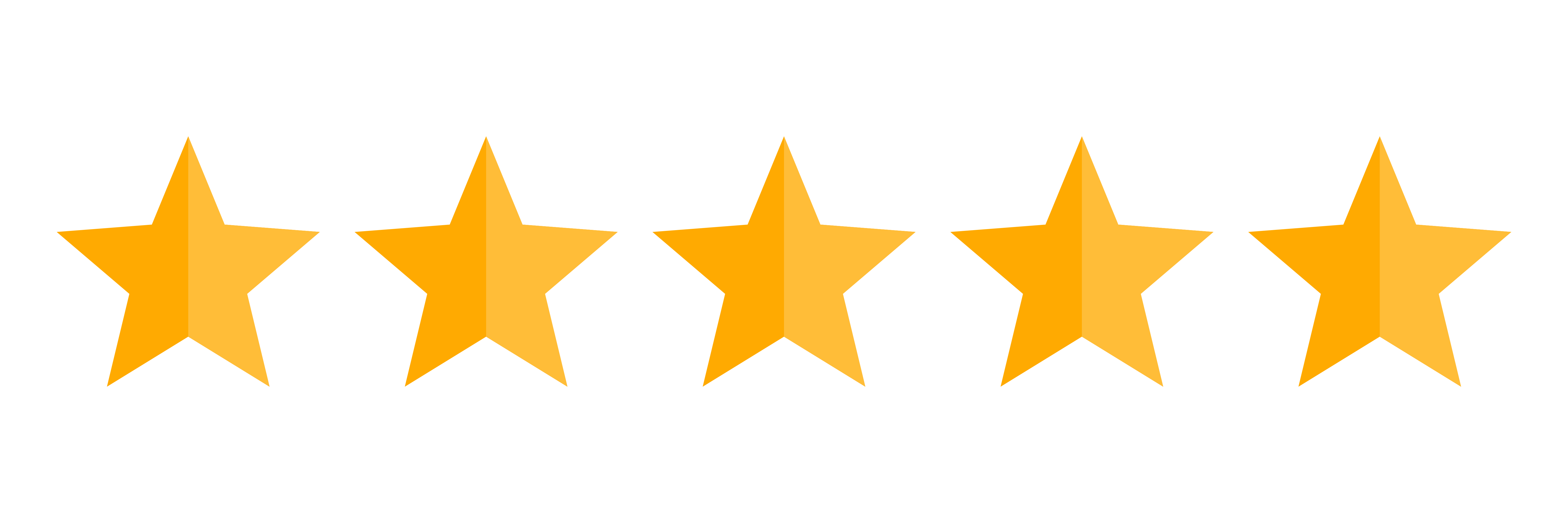 5 Star reviews
